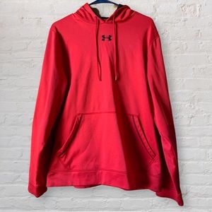 Under Armour Red Medium Loose Fitting Hoodie